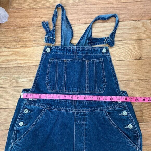 Vintage Johnny Q Overalls Womens S Dungaree Blue Denim Bib Carpenter - Picture 11 of 13